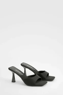 Sandals|Heels*boohoo Padded Sock Minimal Mule black