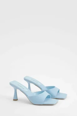 Sandals|Heels*boohoo Padded Sock Minimal Mule light blue