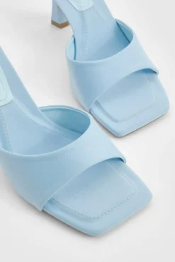 Sandals|Heels*boohoo Padded Sock Minimal Mule light blue