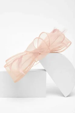 Hair Accessories*Quiz Feather Loop Headband Fascinator Pale Pink