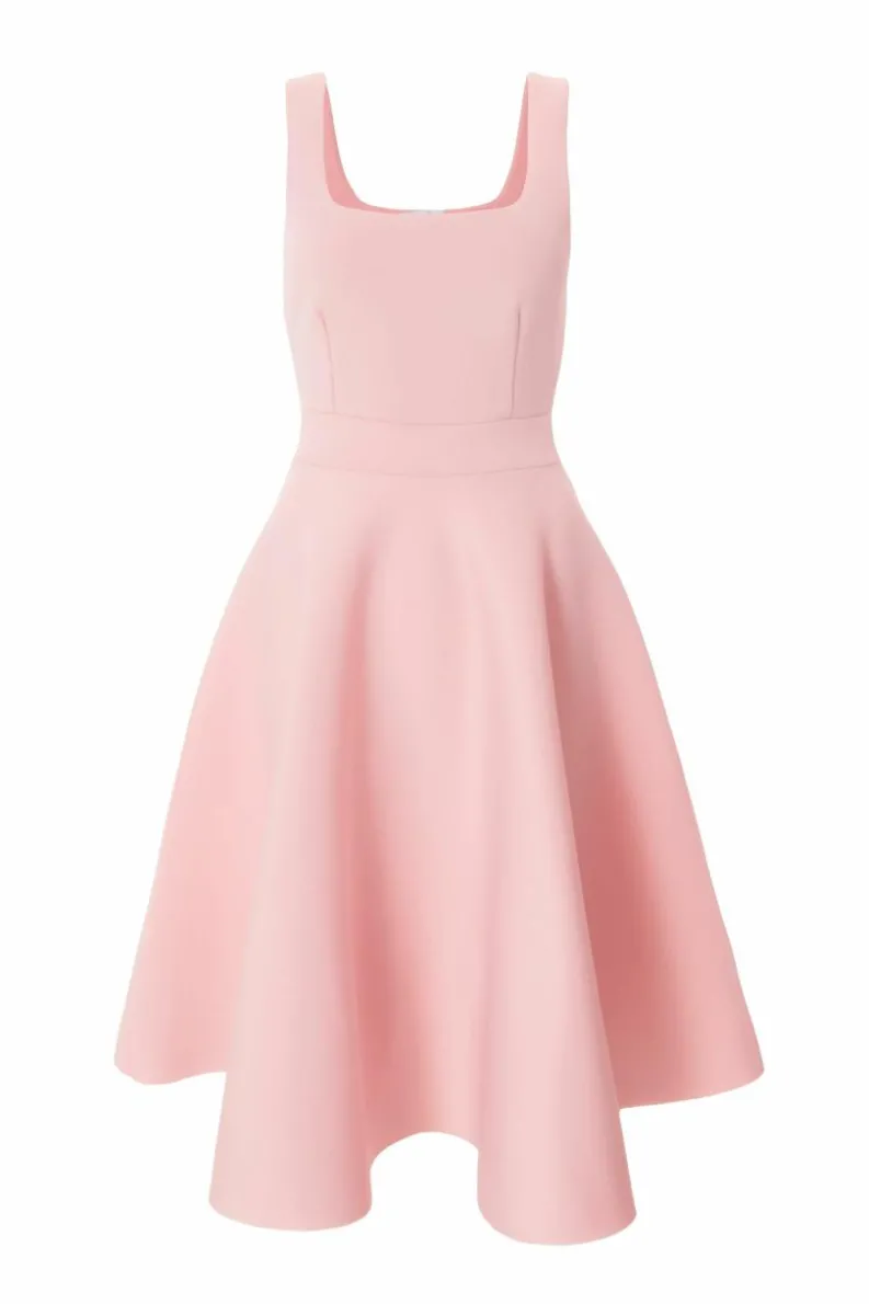 A Line Dresses|Midi Dresses*Quiz Petite A-Line Midi Dress Pale Pink