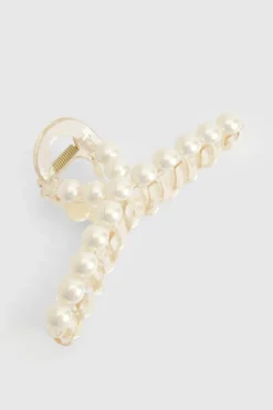 Hair Accessories*boohoo Detail Claw Hair Clip pearl