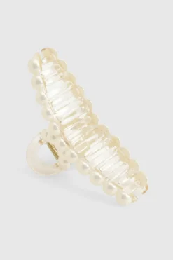 Hair Accessories*boohoo Detail Claw Hair Clip pearl