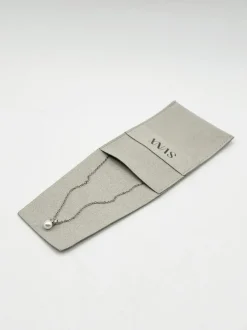 Necklaces*SVNX Pearl Diamante Necklace in Silver