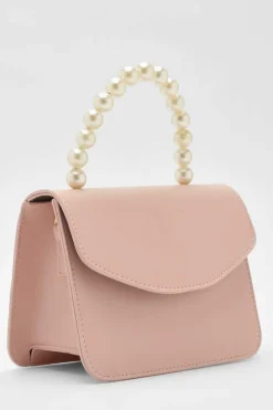 Cross-Body Bags|Handbags*boohoo Pearl Handle Grab Bag blush