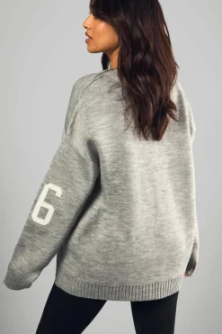 Jumpers|Dsgn Studio*boohoo Petite DSGN Studio Jacquard Knitted Jumper grey