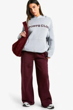 Jumpers|Knitwear*boohoo Petite Sports Club Knitted Hoodie grey
