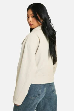 Up To 80% Off Winter Warmers|Trench Coats*boohoo Petite Synched Waist Short Trench Coat stone