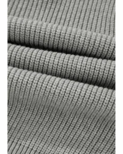 Cardigans*Azura Exchange Philippine Gray Ribbed Knit Bow Front Buttoned Cardigan Multi