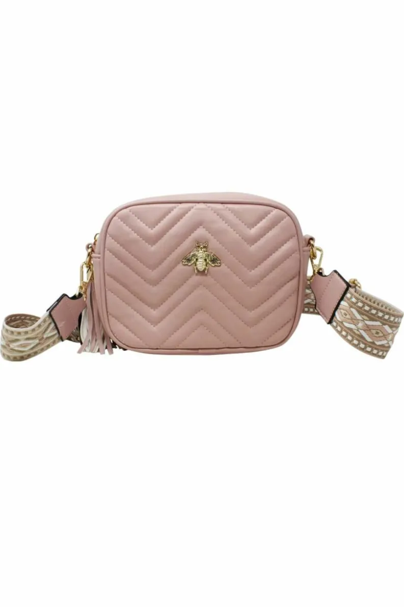 Cross-Body Bags*SVNX Bee Embellished Camera Bag Pink