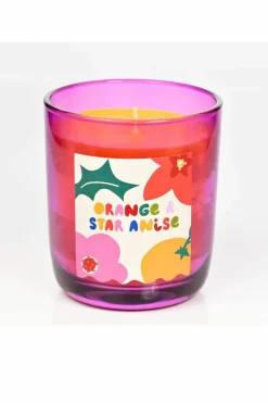 Candles & Diffusers|Candles*Raspberry Blossom Pink Glass Candle Multi