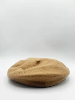 Hats & Gloves|Hats & Gloves*SVNX Plain Felt Beret Brown