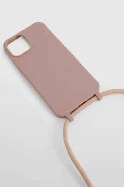 Phone Cases*boohoo Plain Long Strap Phone Case pink