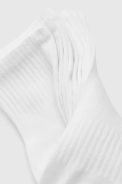 Tights & Socks|Tights & Socks*boohoo Plain 5 Pack Ankle Sport Socks white