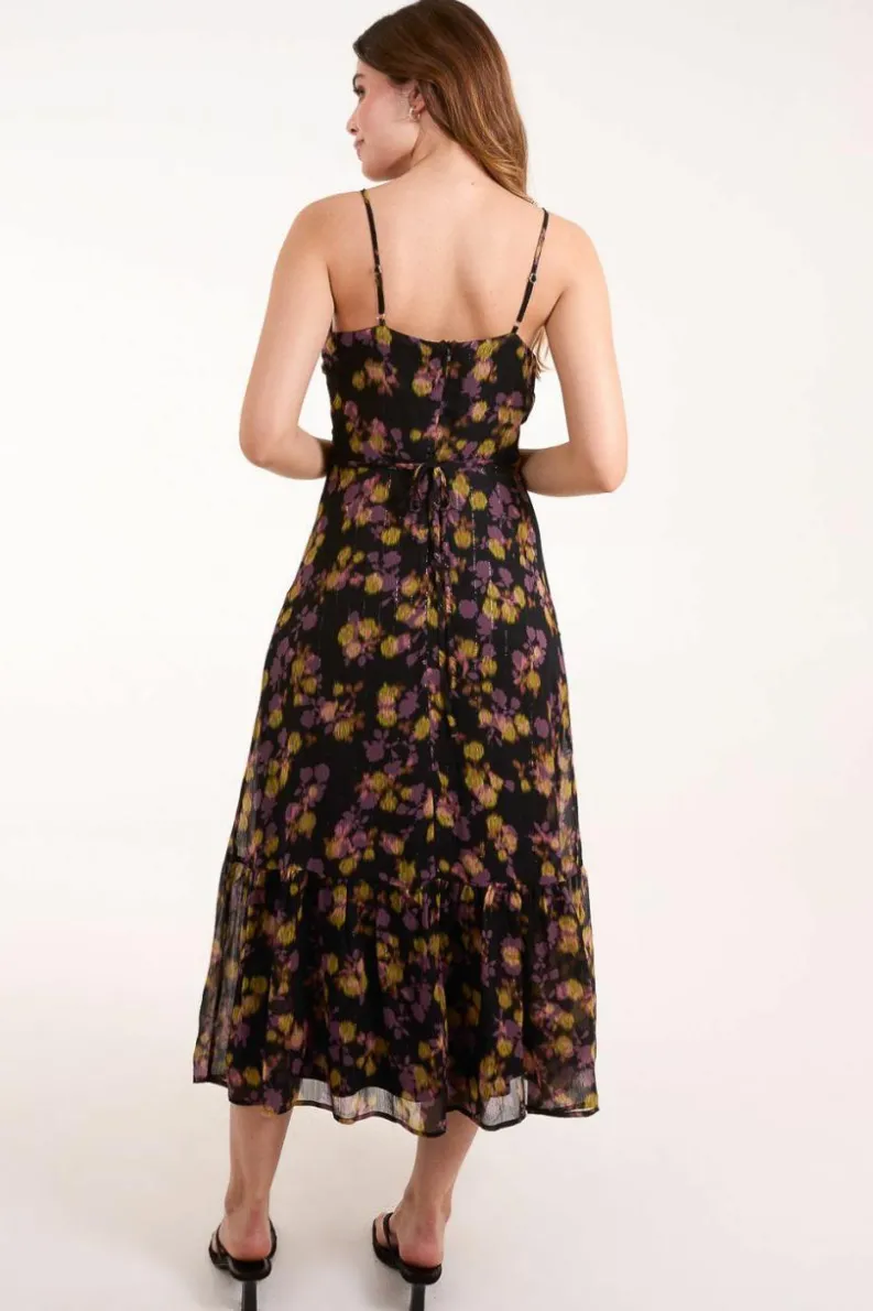 Midi Dresses*Blue Vanilla Pleated Bust Midi Dress Multi
