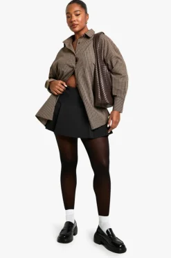 Tights & Socks|Tights & Socks*boohoo Plus 15 Denier 2 Pack Tights black
