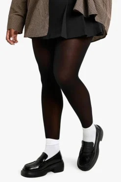 Tights & Socks|Tights & Socks*boohoo Plus 15 Denier 3 Pack Tights black