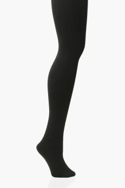 Tights & Socks|Tights & Socks*boohoo Plus 300 Denier Thermal Tights black