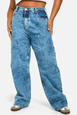 Up To 80% Off Winter Warmers|Jeans*boohoo Plus Boyfriend Jean light blue