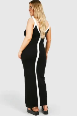 Jumper Dresses|Jumper Dresses*boohoo Plus Knitted Midaxi Dress black