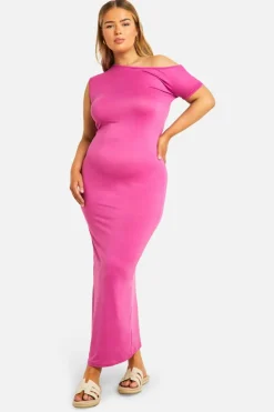 Bodycon Dresses*boohoo Plus Off Shoulder Super Maxi Dress magenta