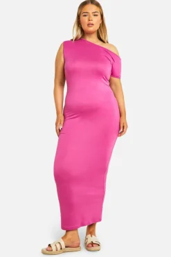Bodycon Dresses*boohoo Plus Off Shoulder Super Maxi Dress magenta
