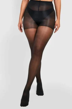 Tights & Socks|Tights & Socks*boohoo Plus Shaper 60 Denier Tights black