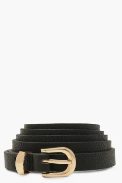 Belts*boohoo Plus Skinny Belt black