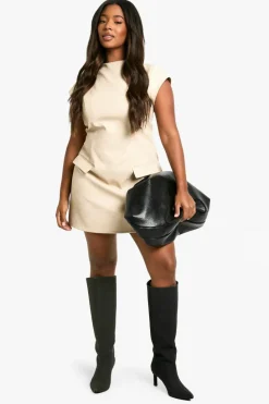 Bodycon Dresses*boohoo PLUS STRUCTURED MINI DRESS stone