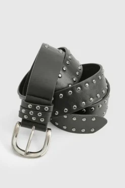 Belts*boohoo PLUS STUDDED BELT black