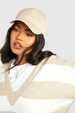 Up To 80% Off Winter Warmers*boohoo Plus V Neck Stripe Jumper stone