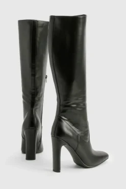 Over The Knee Boots|Knee High Boots*boohoo Pointed Knee High Boots black
