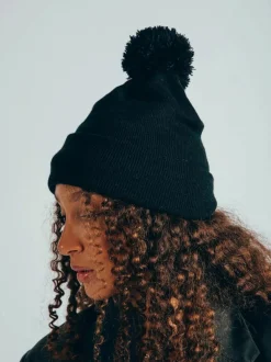 Hats & Gloves|Hats & Gloves*SVNX Pom Pom Knitted Beanie Black