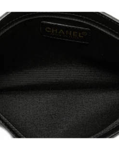 Shoulder Bags*Chanel Preloved 19 Bag Black Canvas Shoulder Bag Blue