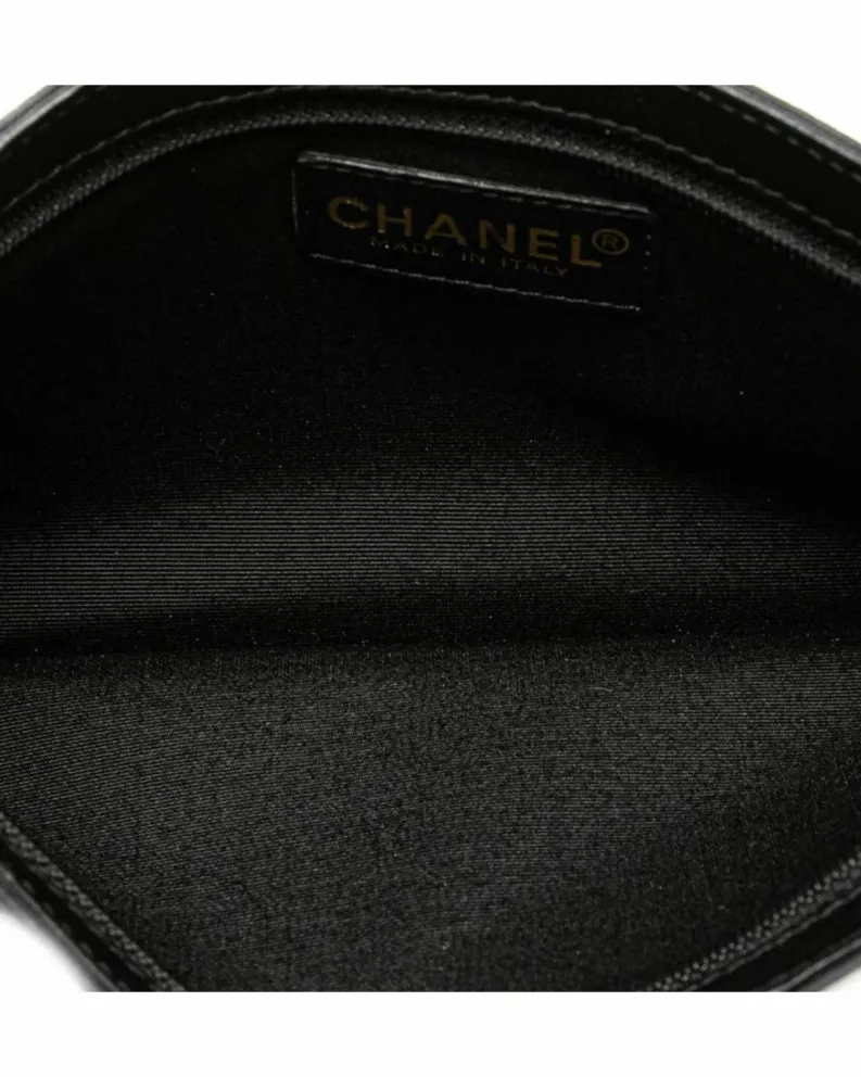 Shoulder Bags*Chanel Preloved 19 Bag Black Canvas Shoulder Bag Blue
