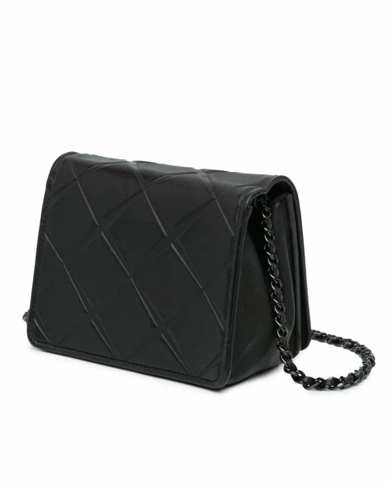 Cross-Body Bags*Chanel Preloved 19 Bag Lambskin Leather Crossbody Black