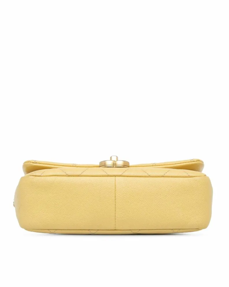 Cross-Body Bags*Chanel Preloved 19 Bag Crossbody in Caviar Leather Yellow