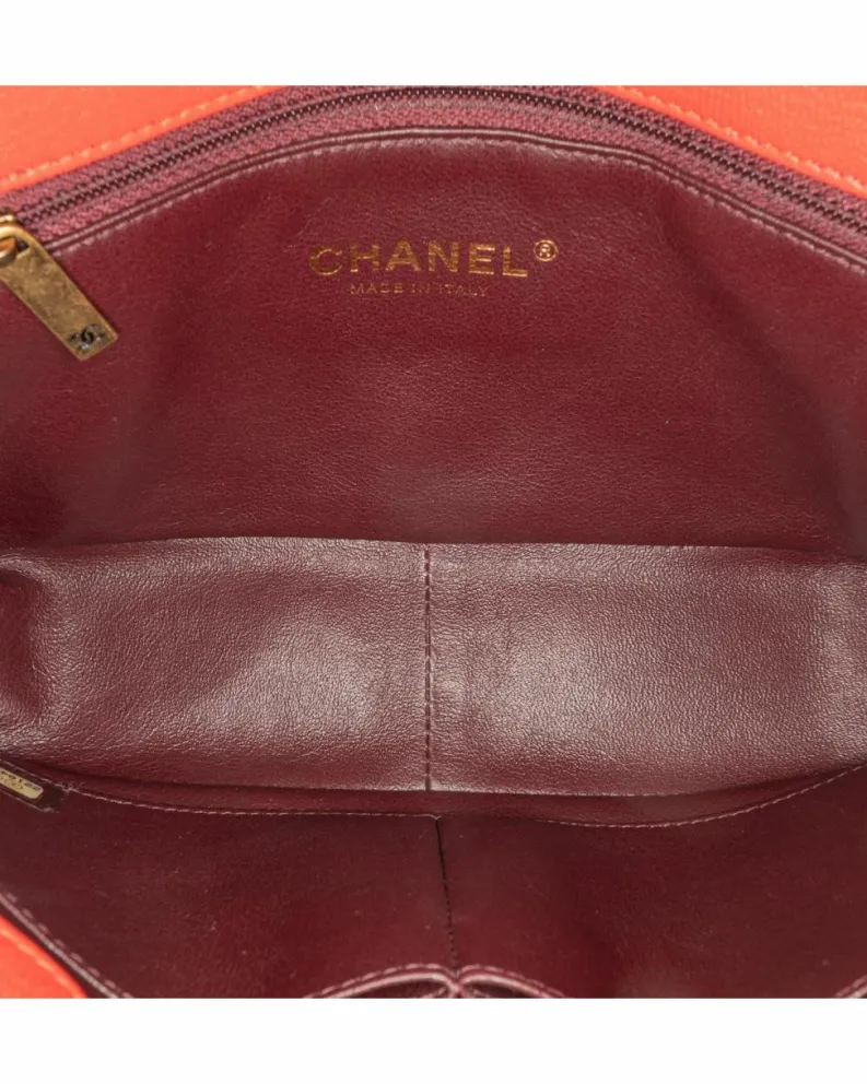 Cross-Body Bags*Chanel Preloved 19 Bag Caviar Leather Crossbody Bag Red