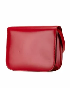 Cross-Body Bags*Celine Preloved 16 Crossbody Bag in Red