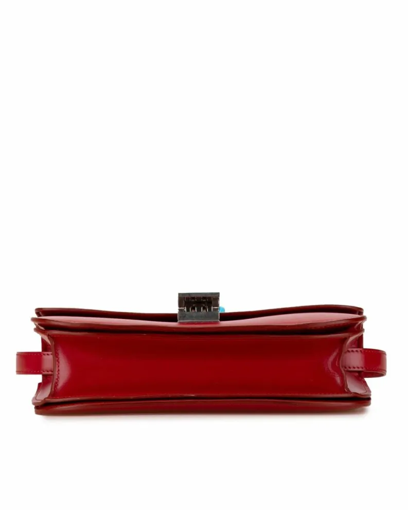 Cross-Body Bags*Celine Preloved 16 Crossbody Bag in Red