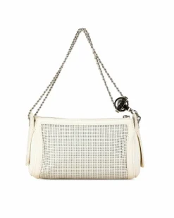 Shoulder Bags*Chanel Preloved 255 Reissue Leather Shoulder Bag White