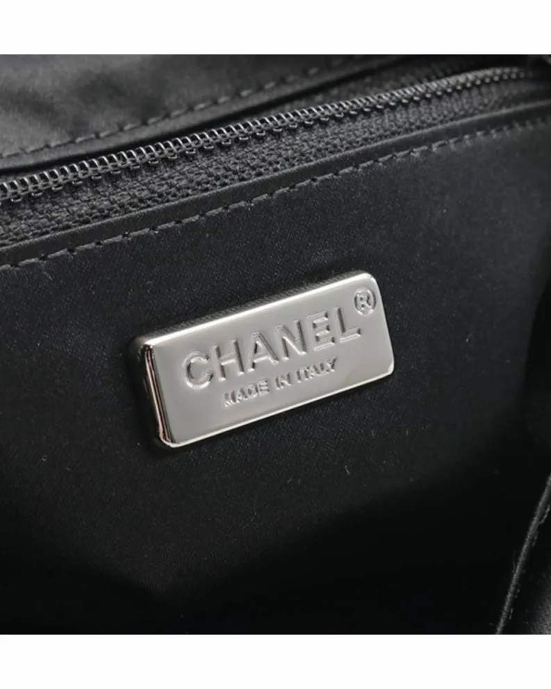 Tote Bags*Chanel Preloved 19 Sequin Tote Bag Silver