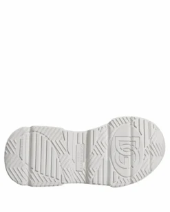 Trainers*Dolce & Gabbana Preloved Knitted Sneakers Slip-on Knit Sneakers White