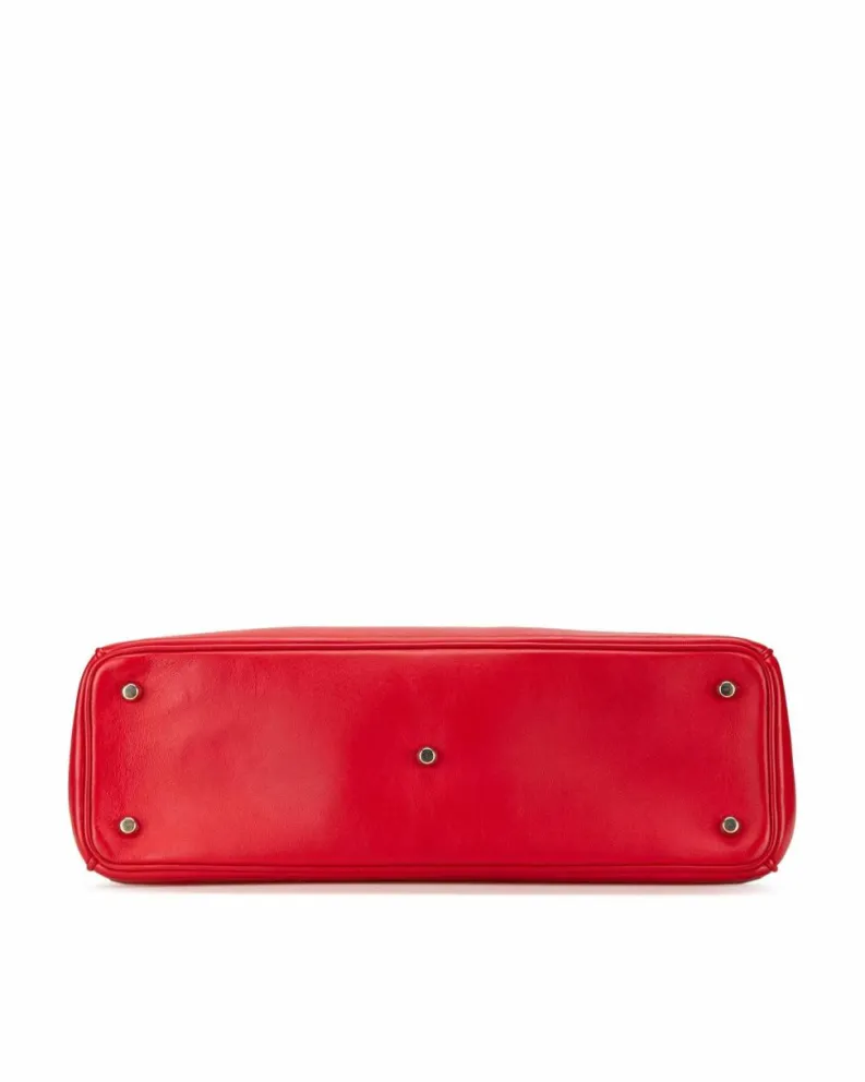 Tote Bags*Dior Preloved ama Medium Tote Bag in Leather Red