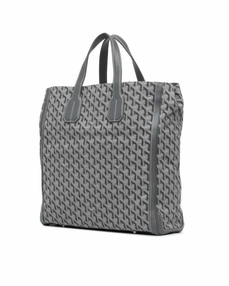 Tote Bags*Goyard Preloved Anjou Tote Bag in Black ine Canvas Grey