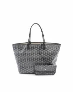 Tote Bags*Goyard Preloved Anjou Tote Bag in Black Grey