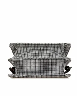Shoulder Bags*Fendi Preloved Baguette Tweed Messenger Bag - Authentic Baguette Grey
