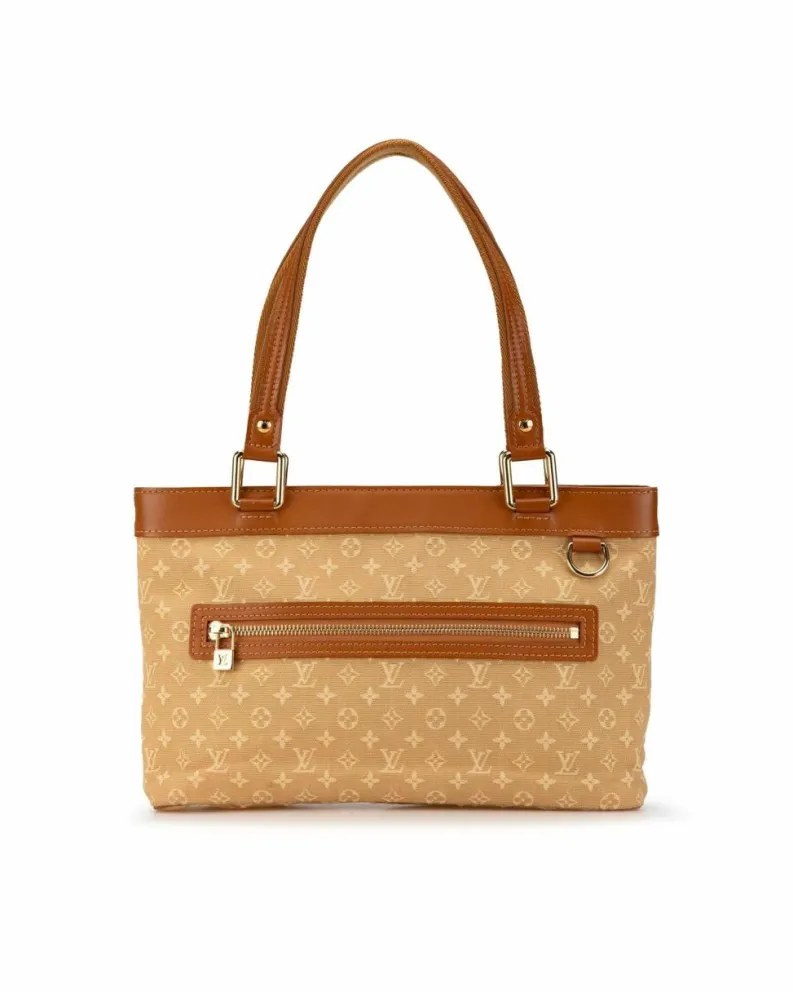 Tote Bags*Louis Vuitton Preloved Beverly MM Monogram Canvas Tote Bag Beige Brown