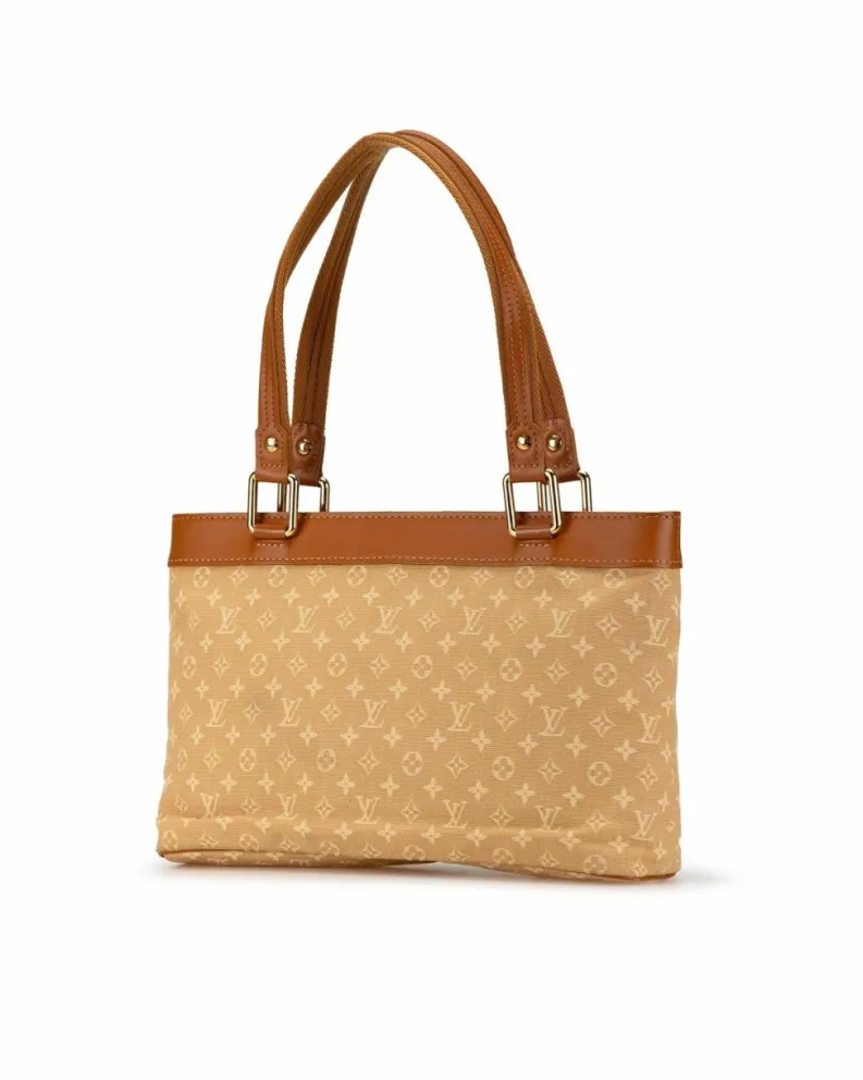 Tote Bags*Louis Vuitton Preloved Beverly MM Monogram Canvas Tote Bag Beige Brown