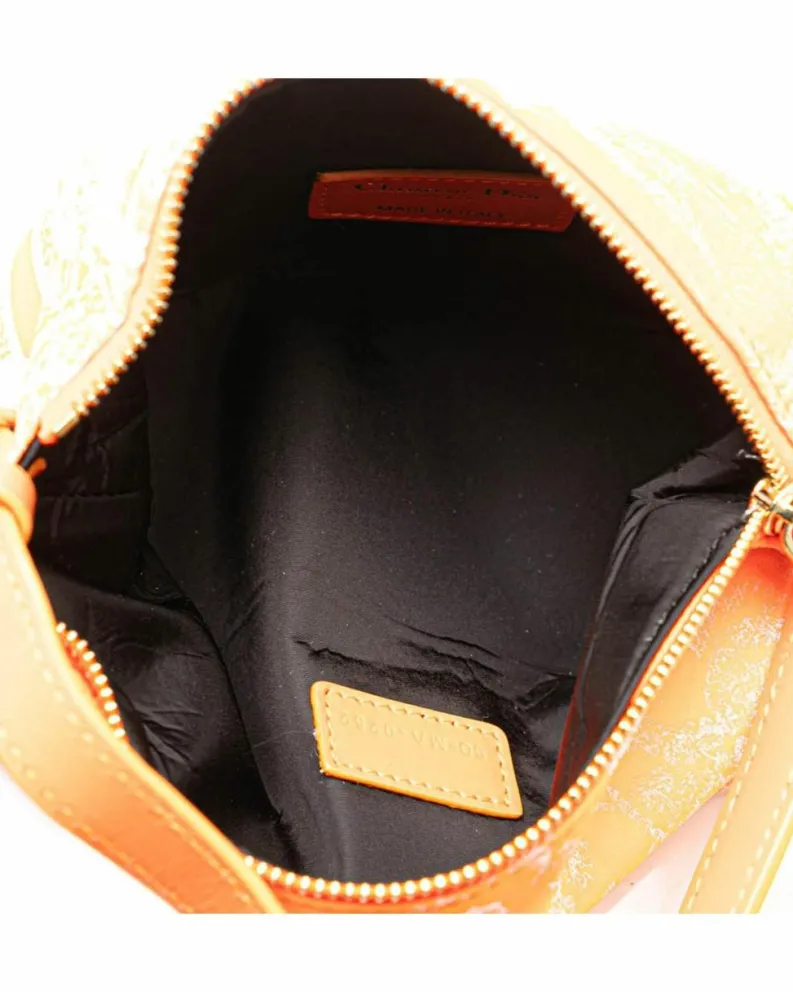 Tote Bags*Dior Preloved Book Tote Safari Print Handbag Christian Orange